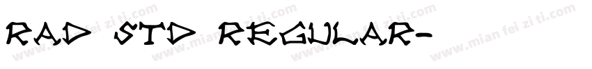 Rad Std Regular字体转换